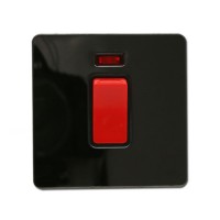 1 Gang Switch 45A Dp Switch with Neon Metal Push Button Switch