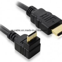 HDMI Cable with Right Angle/Gold Plated