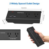 2 Outlets Us Travel Adaptor with 2USB Ports Wall Socket
