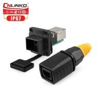 Cnlinko RJ45 Waterproof Connector and 8p8c RJ45 Ethernet Connector Female Socket