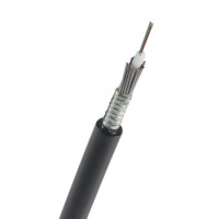 Single Jacket Self-Supporting Armored Outdoor Duct Cable 2 Core Optic Fiber Cable