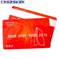 Cr80 Silver Stripe Hico 2750 OE ISO7810 Blank Magnetic Stripe Card for Supermarket