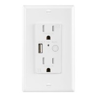 Wall Outlet Remote Control Smart Home USB 2.4A Charger Outlet Socket Alexa Google Home Power Socket