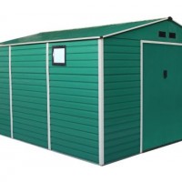 Horizontal Design Garden Metal Shed 11.2X12.5FT with Higher Wall