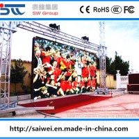 P4.81 Outdoor Waterproof Resistant Rain High Brightness Video Wall LED Display Screen with 500x