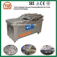 Twin-Chamber Vacuum Packing Machine for Food Cassava Packaging