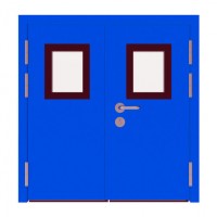 Fire-Proof Construction Material Cleanroom System Steel Frame Steel Door for Hospital Biopharma