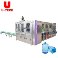 5 Gallon Mineral Water Barrel Washing Filling Capping Machine