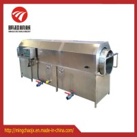 Automatic Rotary Brush Drum Root Vegetables/Packed Bag Food Washing Machine