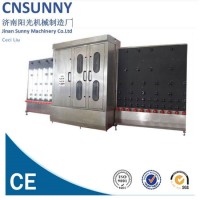 Ce Open Top Automatic Vertical Flat Float Glass Glazing Washing and Dry Machine