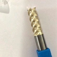 Tungsten Carbide Gold Coating End Mills Cutter for Finishing Aluminum