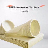 Acrylic Dust Filter Bags PTFE Membrane Surface Treatment