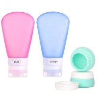Low MOQ Portable Silicone Travel Shampoo/Shower Gel Bottle 30ml 60ml