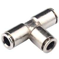 High Quality Tee Type Pneumatic Metal Fittings Brass 3 Way Copper Elbow Fitting