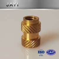 Brass Kunrled Insert Nut  Injection Molding Copper Thread Knurled Insert Nut
