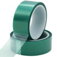 High Temperature Resistant Green Pet Polyester Tape with Silicone Adhesive