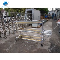 Powerway Aluminium Conveyor Roller Flow Rail Track for Lean Pipe Rack