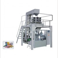 Rotary Solid Granule Food Bag Packaging Premade Pouch Packing Machine for Candy  Snacks
