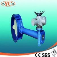 Electric Extension Rod Flanged Butterfly Valve