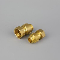 Dual One Way Brass Check Valve 1/2 Female Inlet and Male Outlet of Water