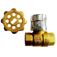 3/8 Lockable Lock Brass Ball Valve