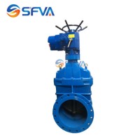 Sfva Brand Good Quality Ductile Iron Resilient Seat Gate Valve Electric Actuator