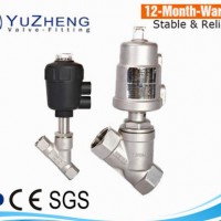 China Manufacture Wholesale High Performance Thread Pneumatic Inclined Angle Seat Valve