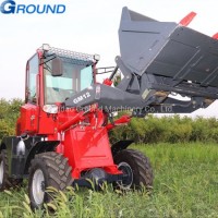 1.2ton stone loader bucket construntion machinery front end wheel loader with mixing bucket