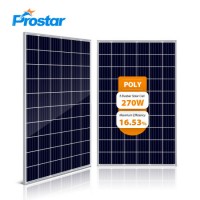 Prostar 270W Poly Solar Module 270 Wp Class a Cell Solar Module 60cells PV Panel Factory Price Home