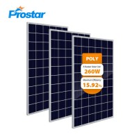 Prostar 260W Poly Solar Module 260 Wp 60cell Solar Module Polycrystalline Silicon Solar Cell for Roo