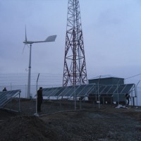 Communication Station Power Supply Wind Turbine Solar Hybrid System