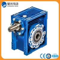 Nrv Power Transmission Aluminum Worm Gearbox with Solid Input Shaft