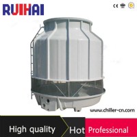 10-100 Rt Popular Design FRP Counter Flow Low Noise Round Industrial Fiberglass Water Cooled Chiller