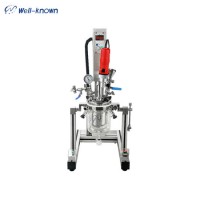 Lab Vacuum Jacketed Agitated Reaction Kettle Reactor for Cream Emulsifying