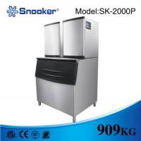 Snooker Water Cooled 909kg/24h Sk-2000p Big Cube Commercial Ice Making Machine  Ice Maker  Ice Machi