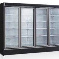 Super Size Glass Door Remote Showcase Cooler for Store/Supermarket for Vegetable/Fruit/Milk/Meat/Cak