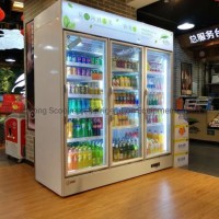 Upright Commercial Supermarket Display Glass Door Beer Drink Beverage Cooler Refrigerator Fridge Chi