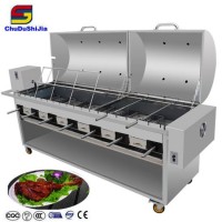 Commercial Chicken Grill Machine Rotisserie Large Charcoal BBQ Grill for Meat
