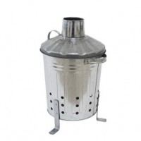 Galvanized Garden Incinerator for Garden Waste Funnel for Controlled Smoke Disposal