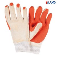 7 Gauge Polycotton Liner Double Rubber Latex Coated Glove Safety Industrial Work & Labor Gloves for
