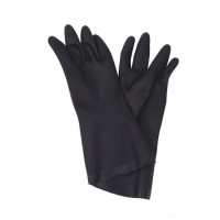 Neoprene Latex Gloves  Black Color 30 Cm Length