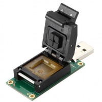 Emcp 254 Test Socket_11.5X13mm with USB Adapter for HS400 Fast Write and Read Test  Compatible BGA25
