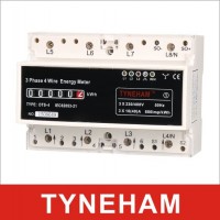 Dts-4r Three Phase Four Wire DIN Rial Electronic Meter