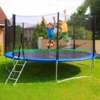 Coolmore Kids Trampoline with Enclosure Net and Spring Cover Padding  Outdoor Trampoline Fun Summer
