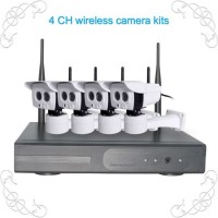 960p 4CH Wireless CCTV Camera Systems with 3tb Hard Drive P2p WiFi Security Alarm NVR Kit for Indoor