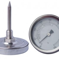 Stainless Steel Screw Probe Dial Kitchen Stant Reading Oven Thermometer