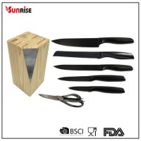 New Design Kitchenware Set of 6PCS Non-Stick Coating Kitchen Knife (KSE163)
