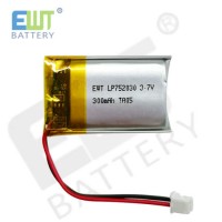 Lithium Polymer Li-ion Battery Lp752030 3.7V 300mAh Thin Cells for GPS Device