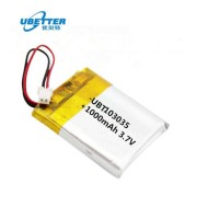 103035 1000mAh 3.7V Lithium Ion Polymer Battery with PCM and Wire
