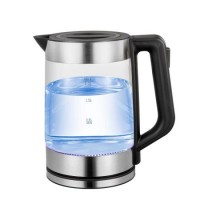 1500W 1.8L High Quality Borosilicate Glass Electric Kettle with LED Blue Light